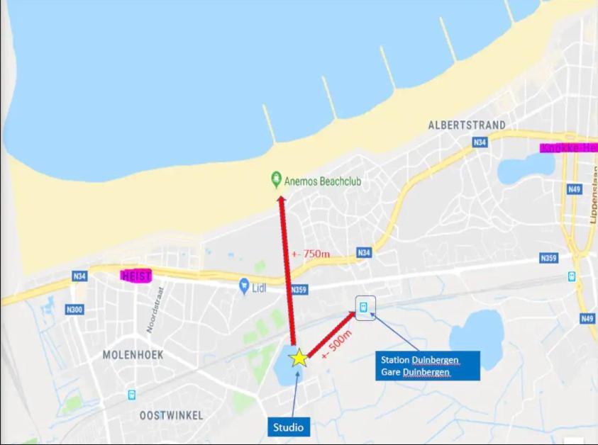 Studio Cosy A 2 Pas De La Mer Knokke-Heist Exteriör bild